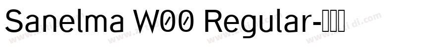 Sanelma W00 Regular字体转换